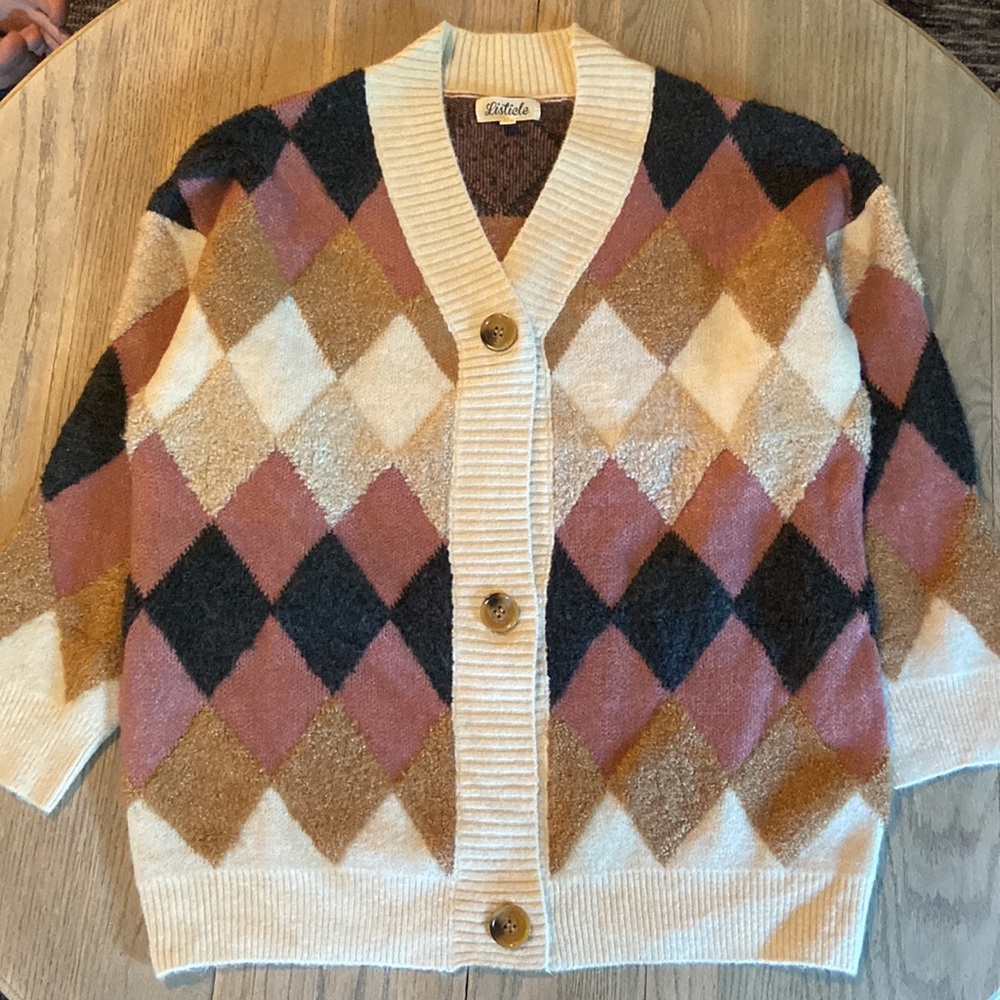 Listicle Cardigan sweater Sz M